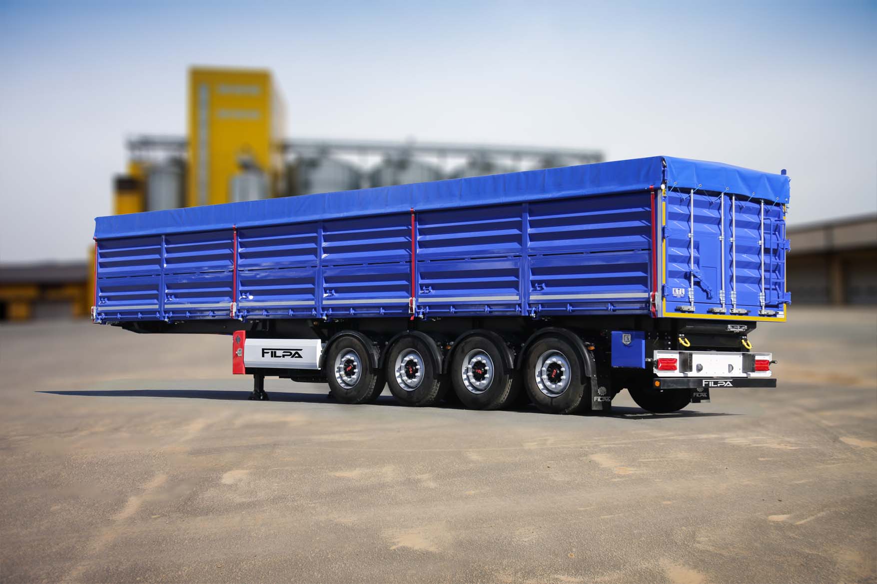 FILPA 3 AXLES GRAIN TRAILER SIDER TIPPER (4th axle can added)