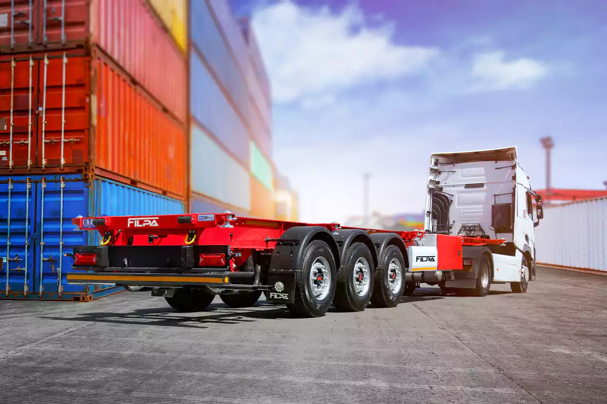 FILPA 3x9 container chassis semi-trailer